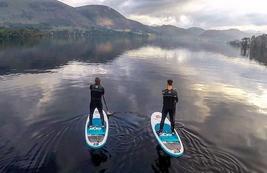 Stand-up paddleboarding and afternoon tea at Another Place hotel, Ullswater